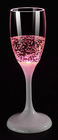 Champagneglas Led Rosa